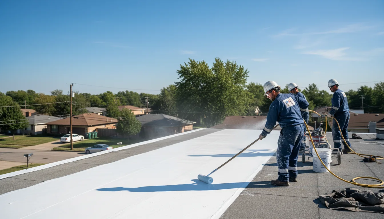 Commercial roof coating in Otwell, IN near me